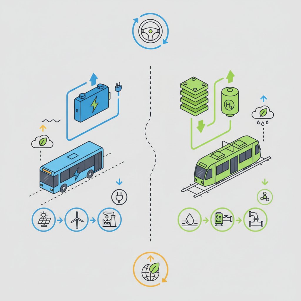 Майбутнє громадського транспорту: електробуси проти водневих трамваїв