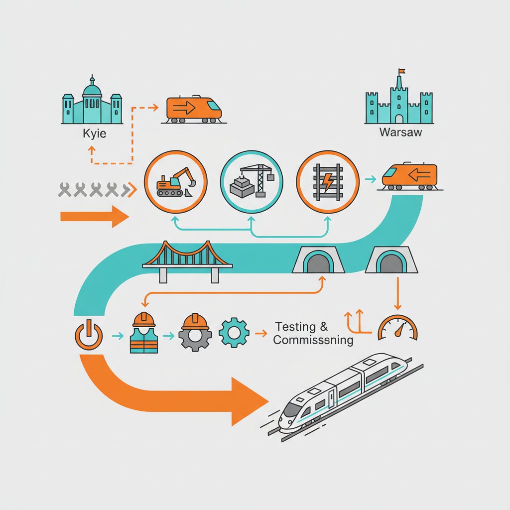 Старт будівництва швидкісної залізничної магістралі «Київ — Варшава»