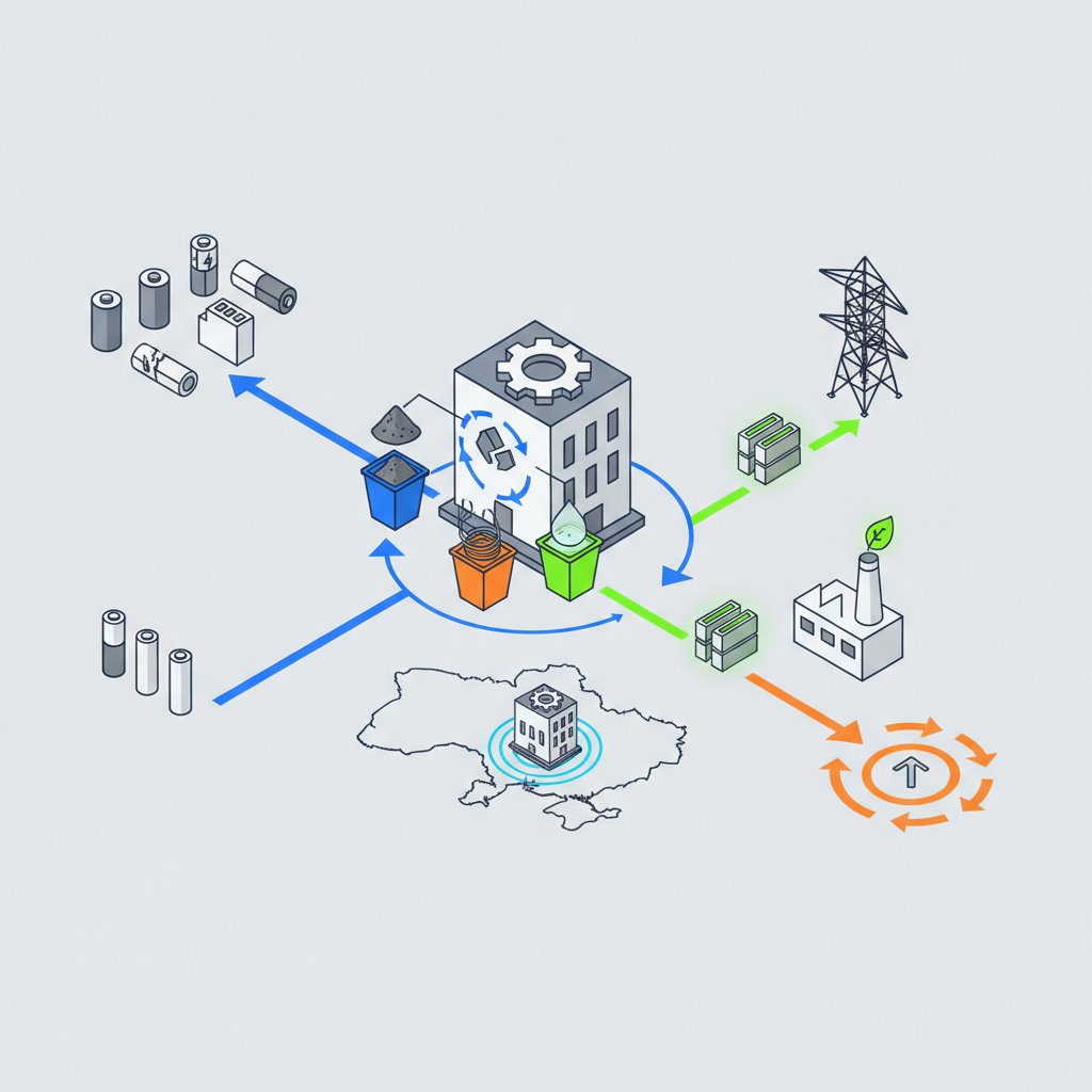 Відкриття першого в Україні хабу з переробки літієвих акумуляторів