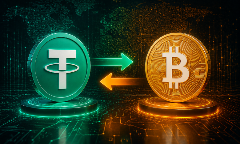 Обмін Tether (USDT) з Bitcoin (BTC)