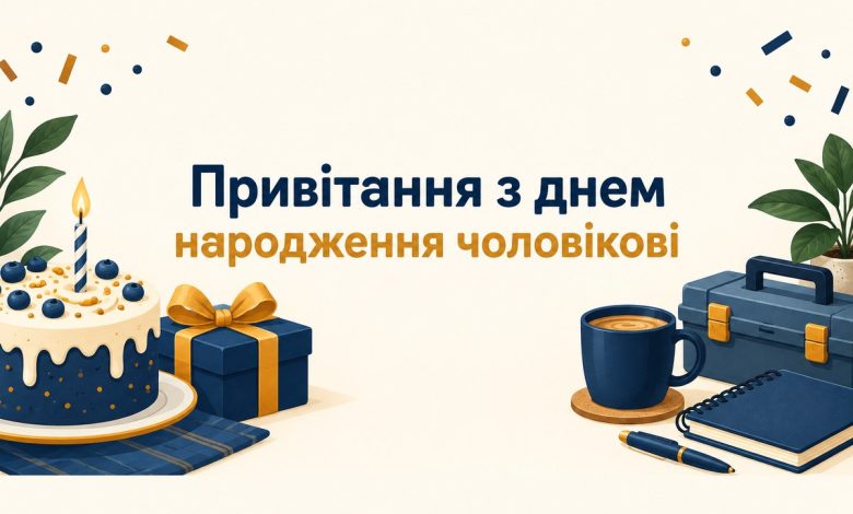 Привітання з днем народження чоловікові