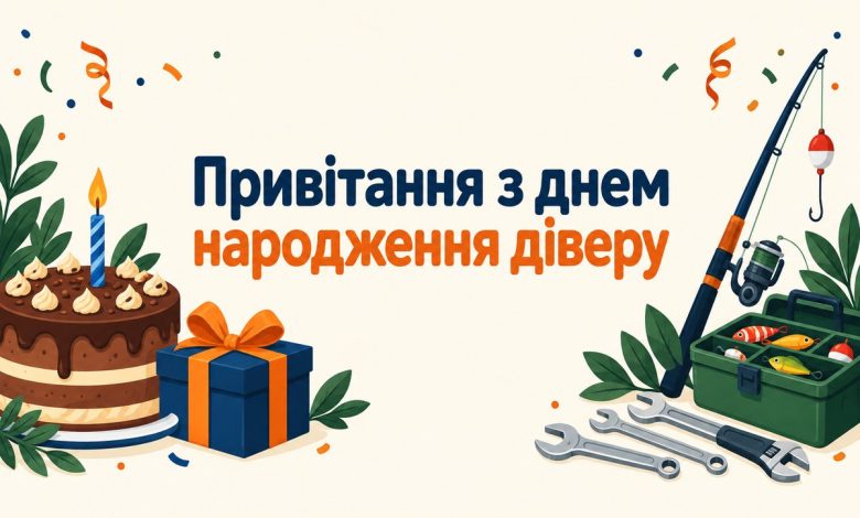 Привітання з днем народження діверу