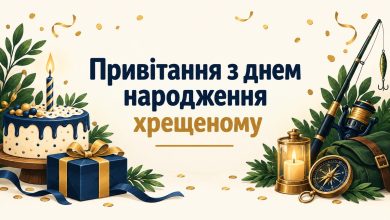 Привітання з днем народження хрещеному