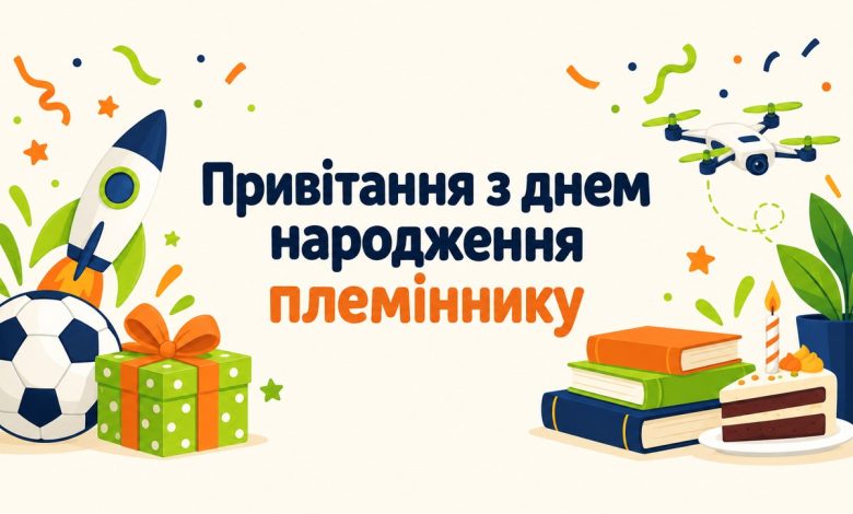 Привітання з днем народження племіннику
