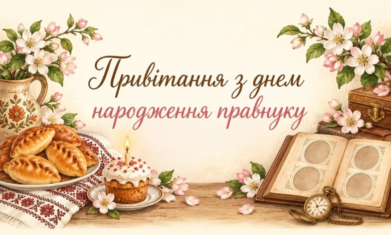 Привітання з днем народження правнуку
