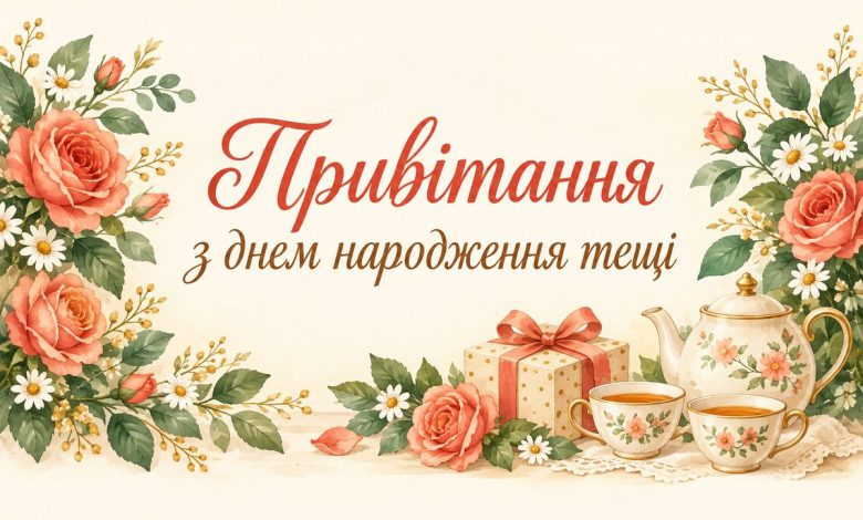 Привітання з днем народження тещі