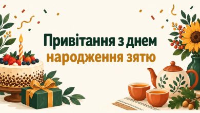Привітання з днем народження зятю