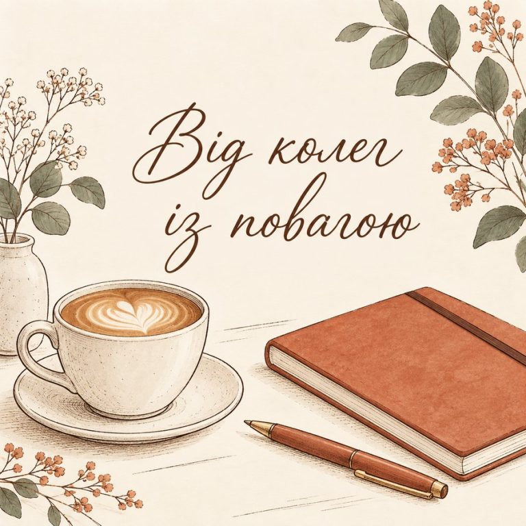Від колег із повагою