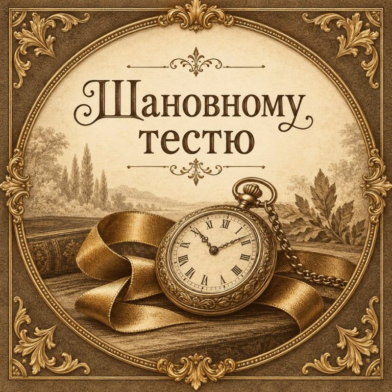 Шановному тестю