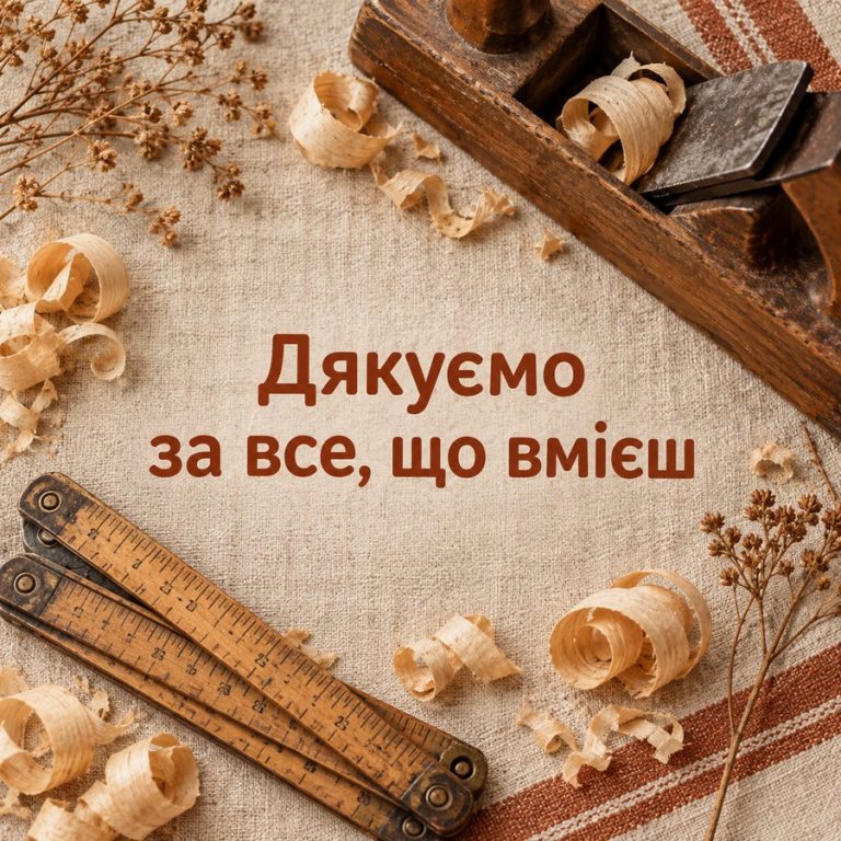 Дякуємо за все, що вмієш