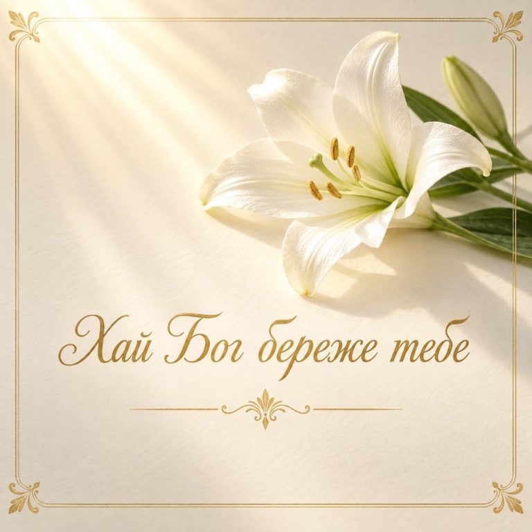 Хай Бог береже тебе