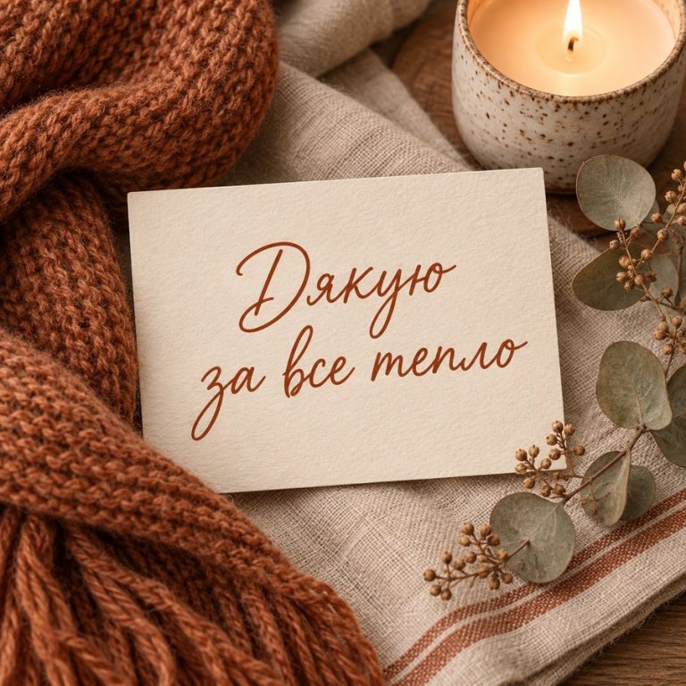 Дякую за все тепло