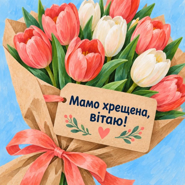 Мамо хрещена, вітаю!