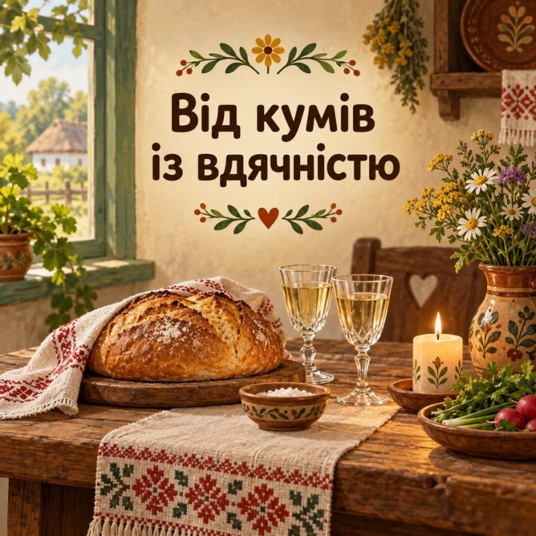 Від кумів із вдячністю