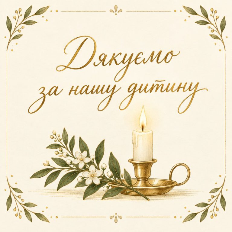 Дякуємо за нашу дитину