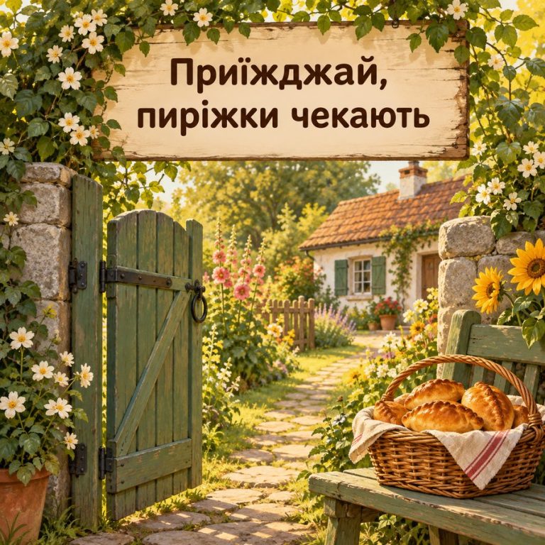 Приїжджай, пиріжки чекають