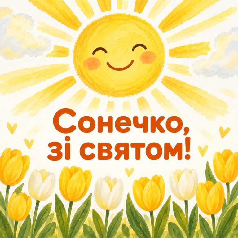 Сонечко, зі святом!