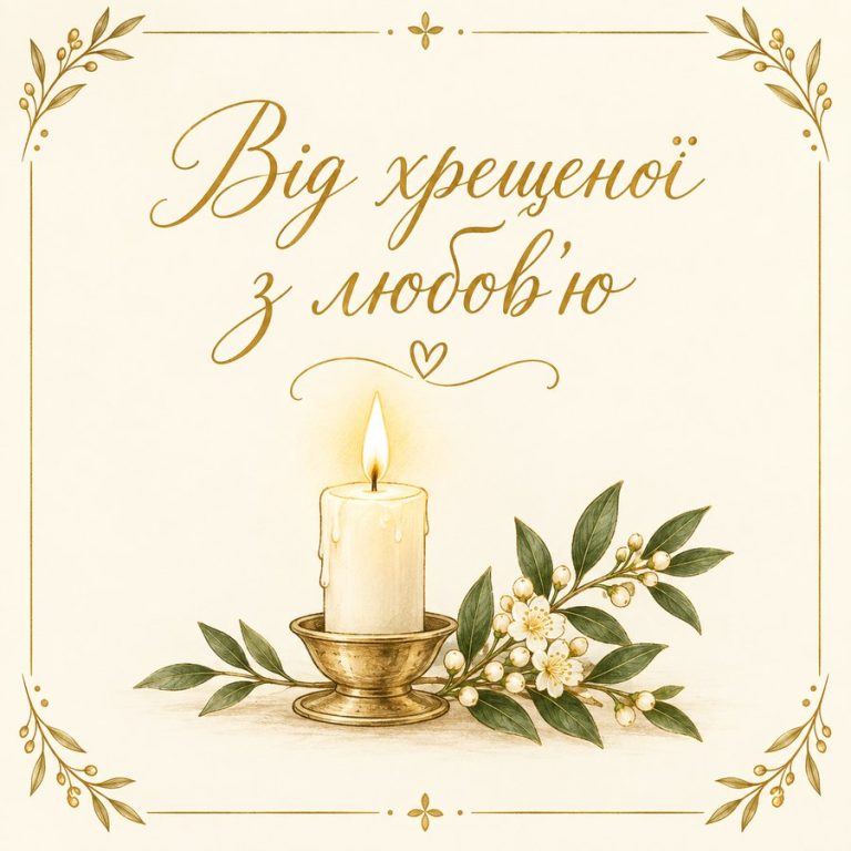 Від хрещеної з любов'ю