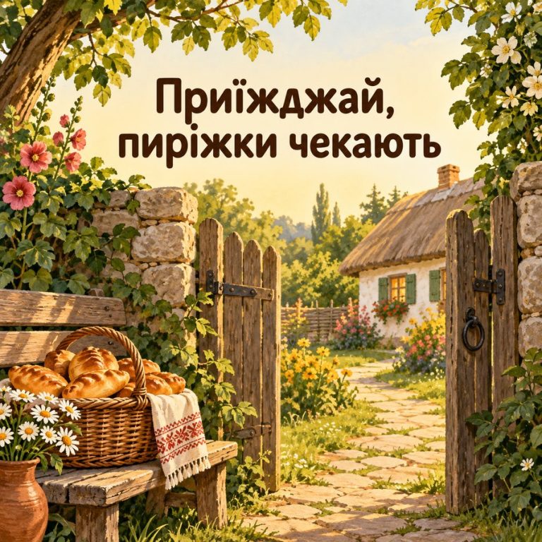 Приїжджай, пиріжки чекають
