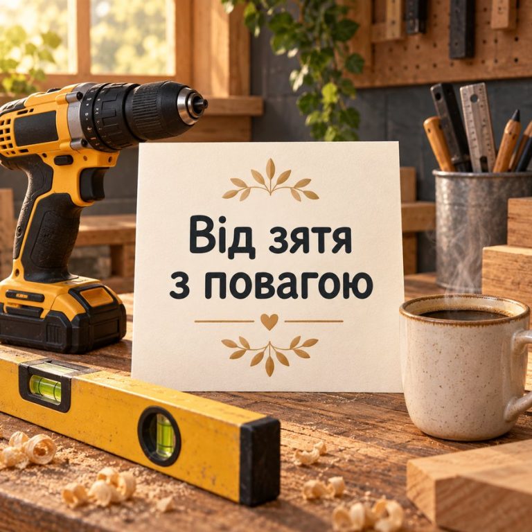 Від зятя з повагою