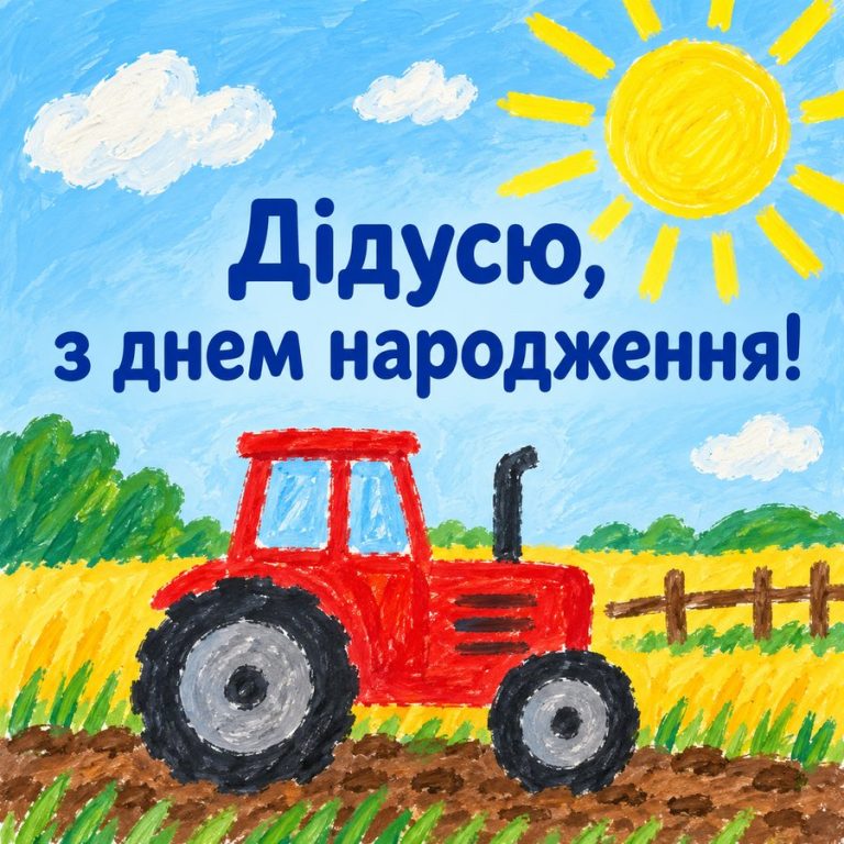 Дідусю, з днем народження!