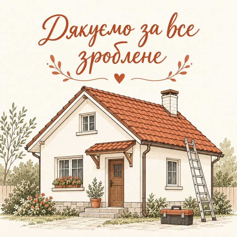 Дякуємо за все зроблене
