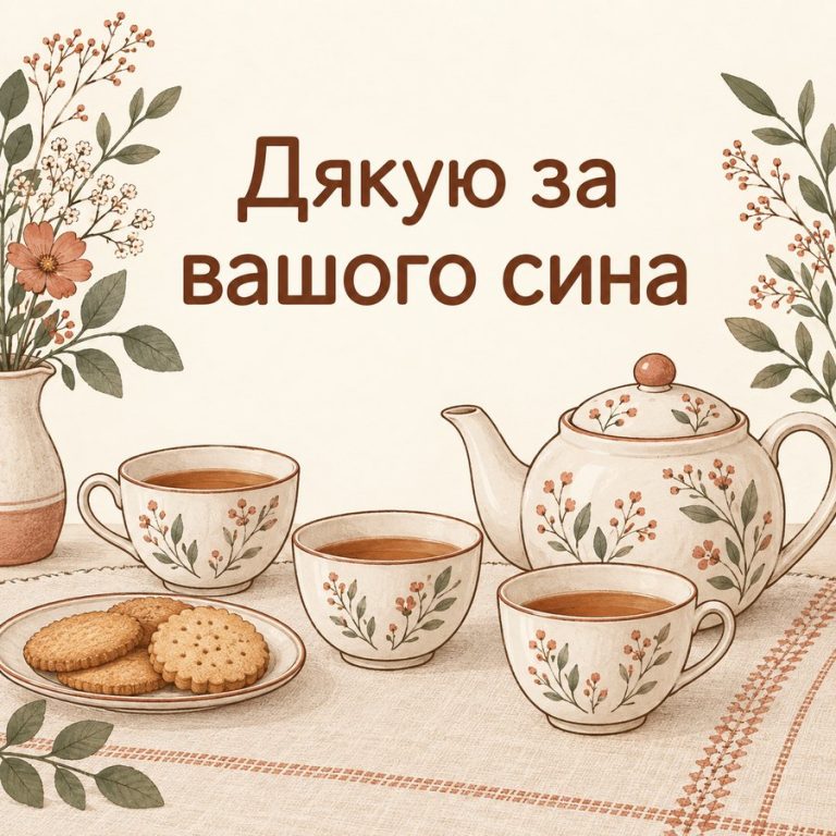 Дякую за вашого сина
