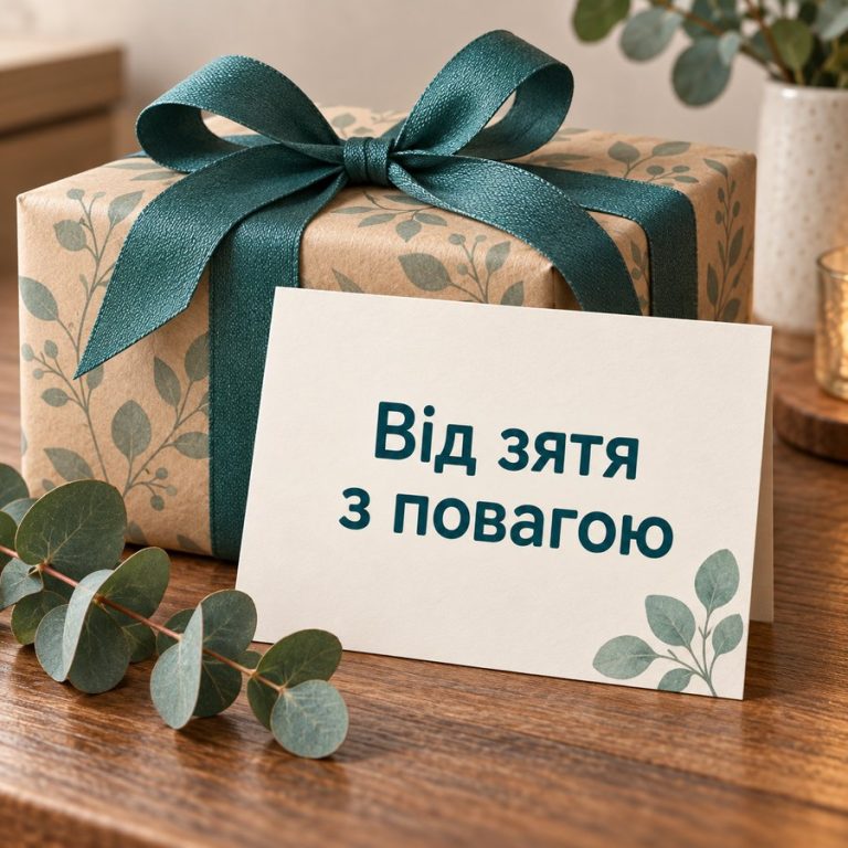 Від зятя з повагою