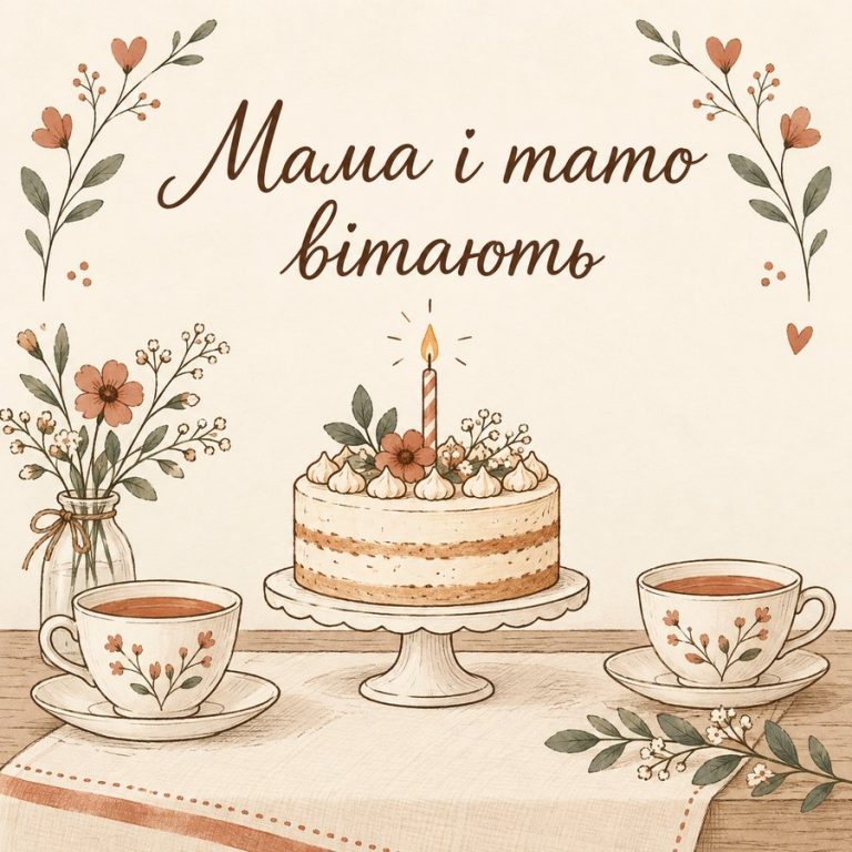 Мама і тато вітають