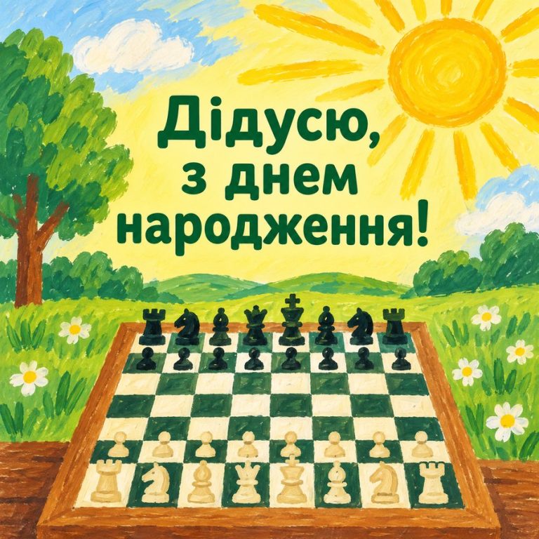 Дідусю, з днем народження!