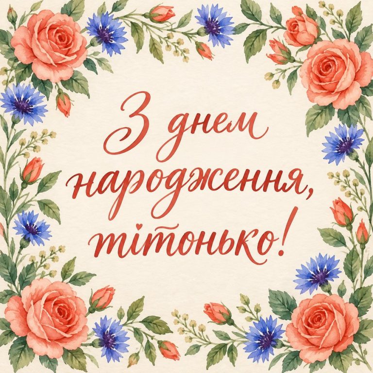 З днем народження, тітонько!