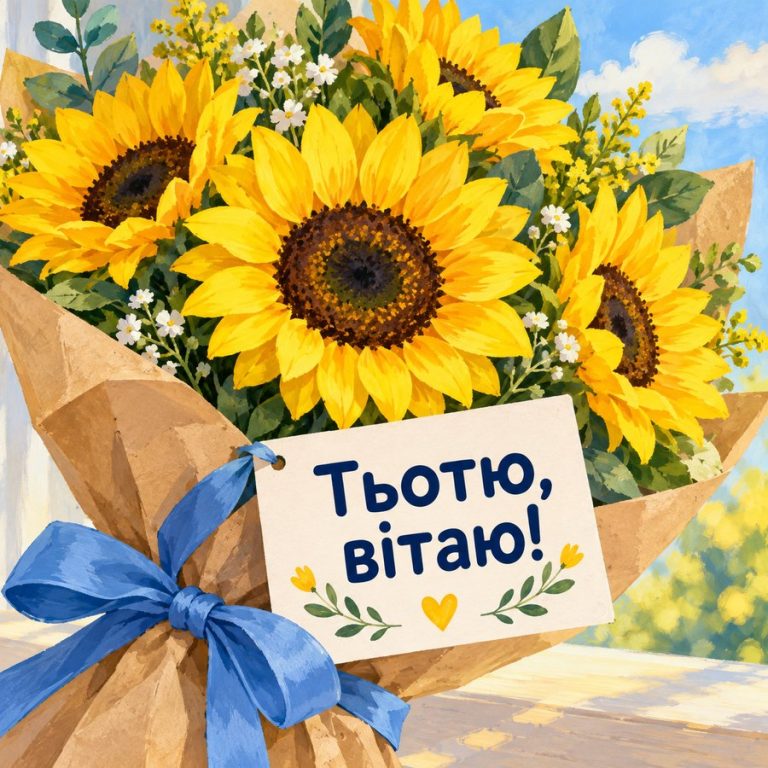 Тьотю, вітаю!
