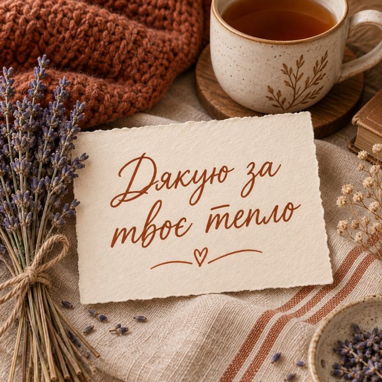 Дякую за твоє тепло