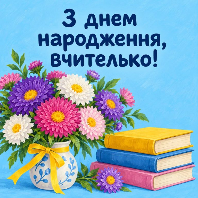 З днем народження, вчителько!