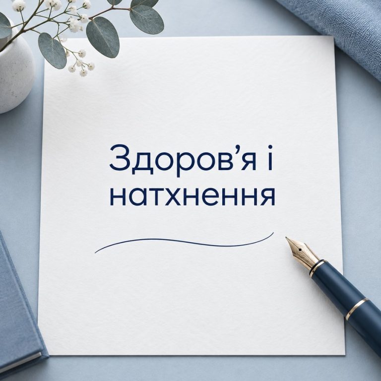 Здоров'я і натхнення