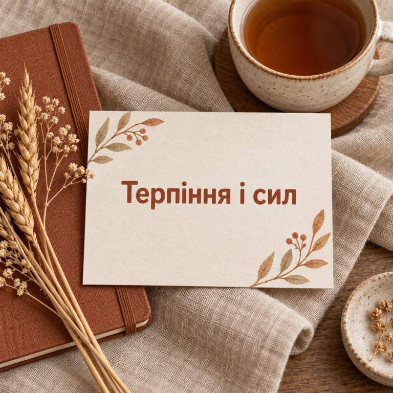 Терпіння і сил