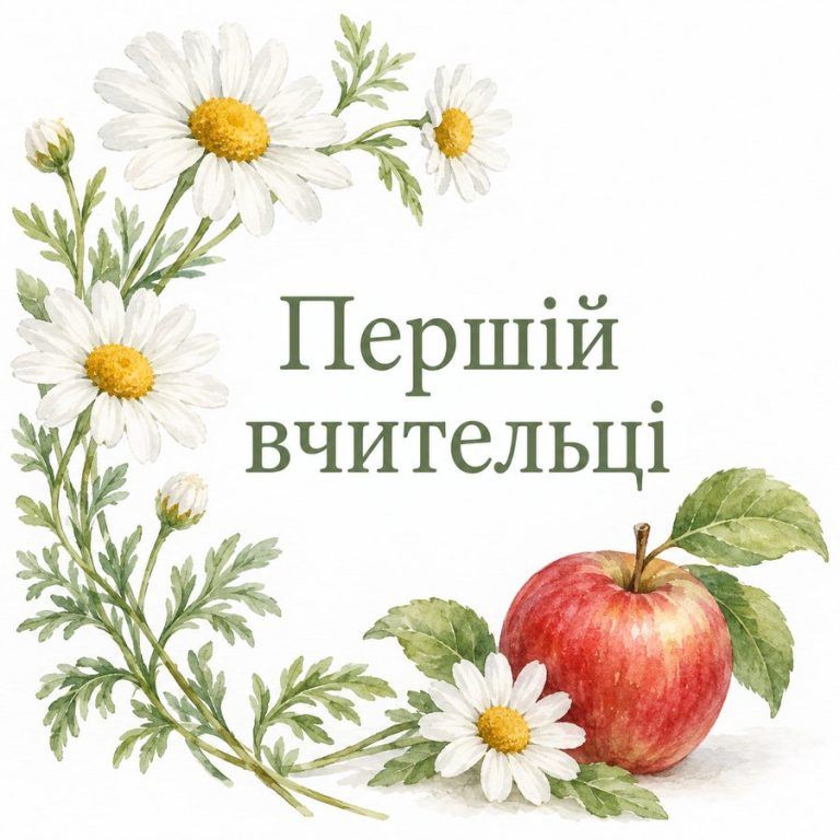 Першій вчительці