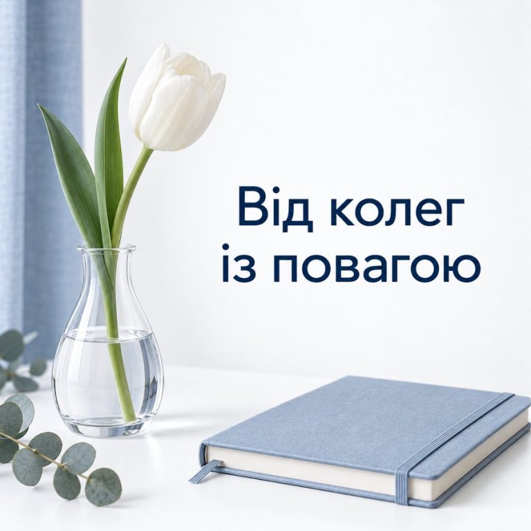 Від колег із повагою