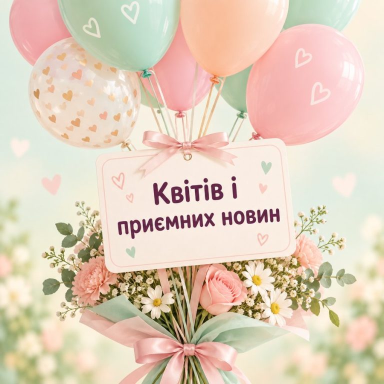 Квітів і приємних новин