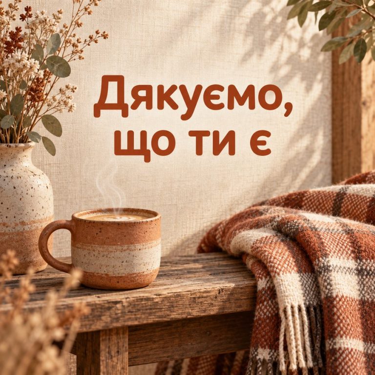 Дякуємо, що ти є